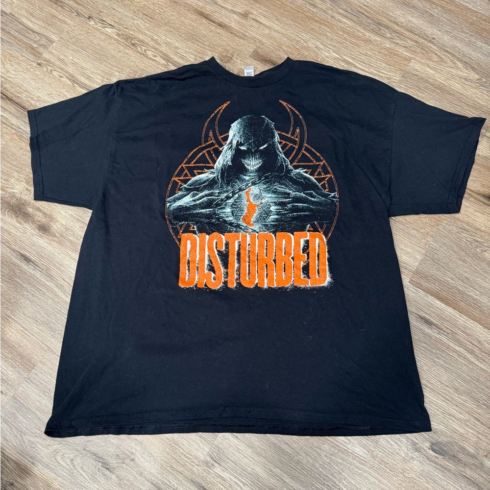 Disturbed Men's T-Shirt 2XL Black 2023 Take Back Your Life Tour Band Tee